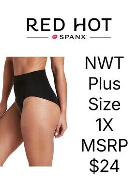 NW RED HOT by SPANX Light Control Shapewear Primers Smoothing Brief Plus Size 1X